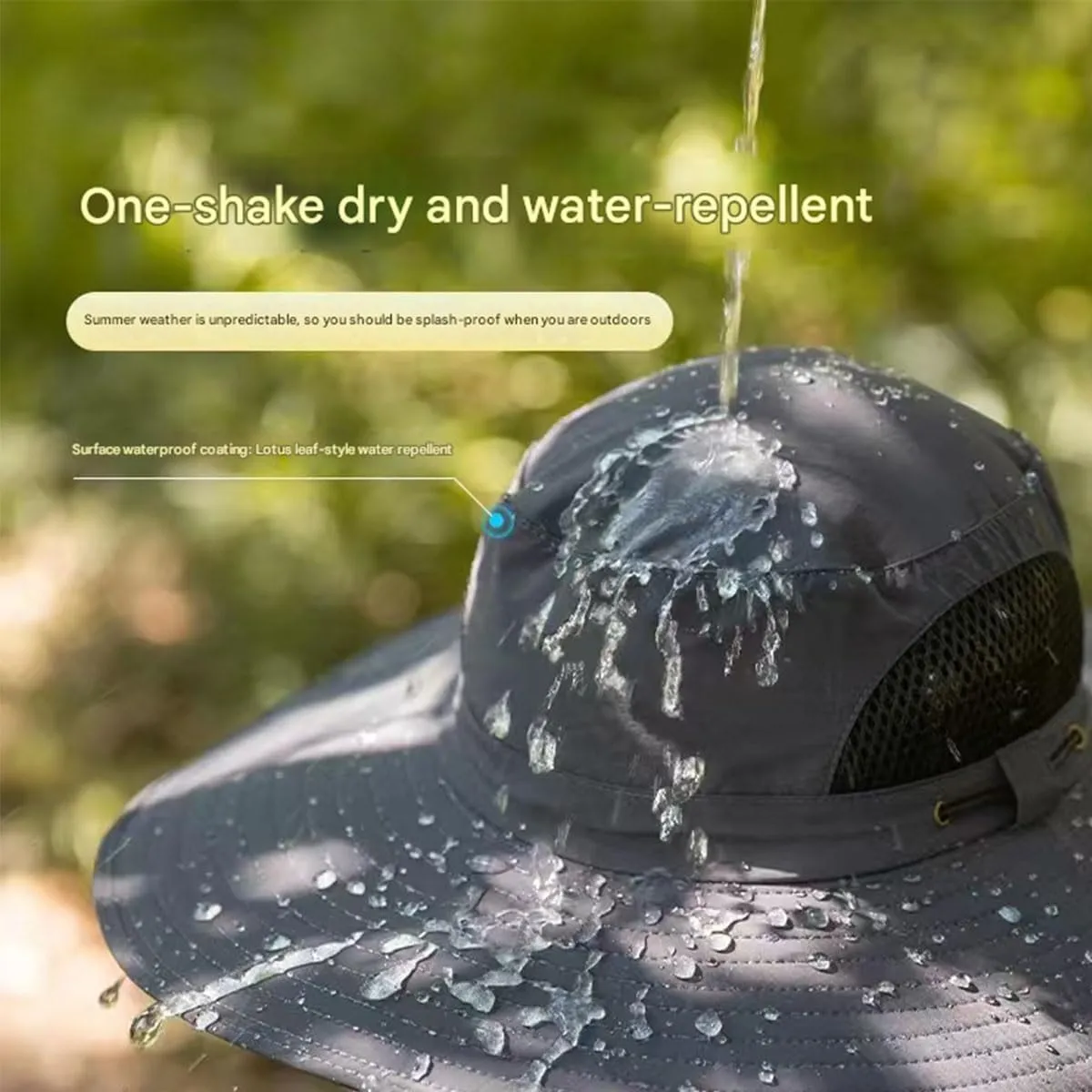 Colitt Fishing Hat, Colitt - Fishing Hat with Built in Fan, Ultralight Solar Powered Fan Sun Hats with Mask and Glasses