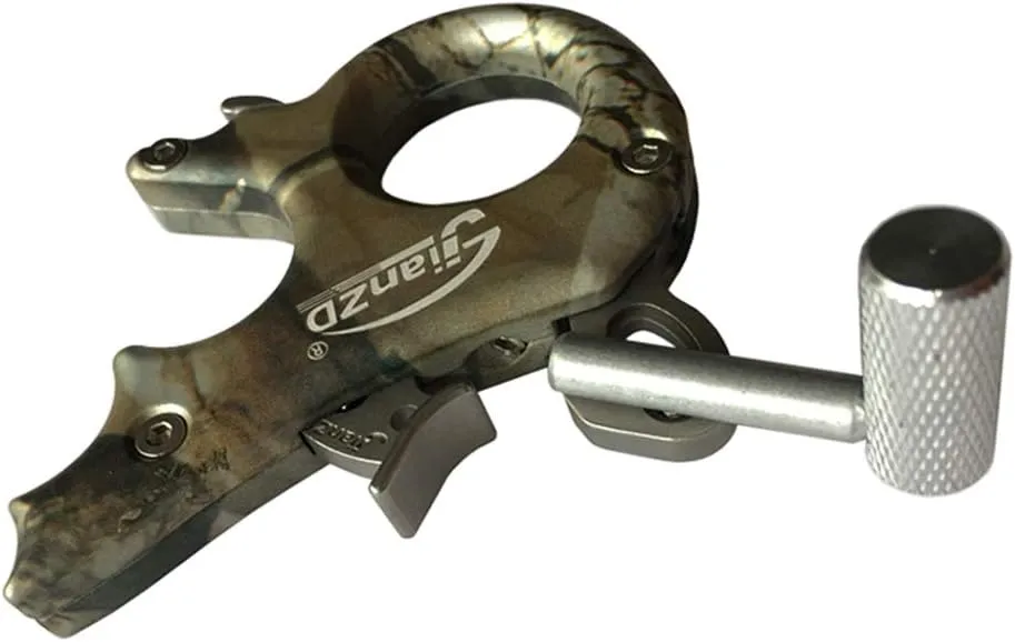 Compound Bow Release 3/4Finger 360° Rotatable Aluminum Alloy Archery Trigger Synapse Hammer Throw Release Assistant