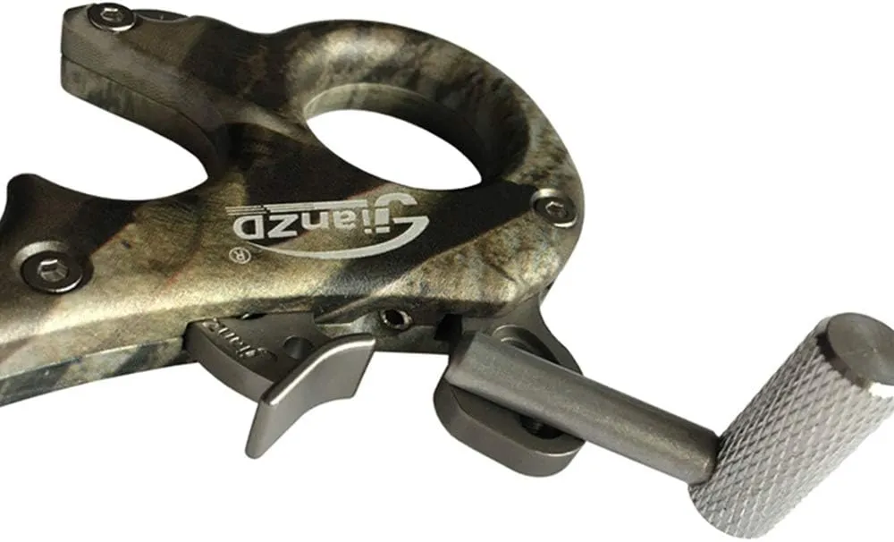 Compound Bow Release 3/4Finger 360° Rotatable Aluminum Alloy Archery Trigger Synapse Hammer Throw Release Assistant