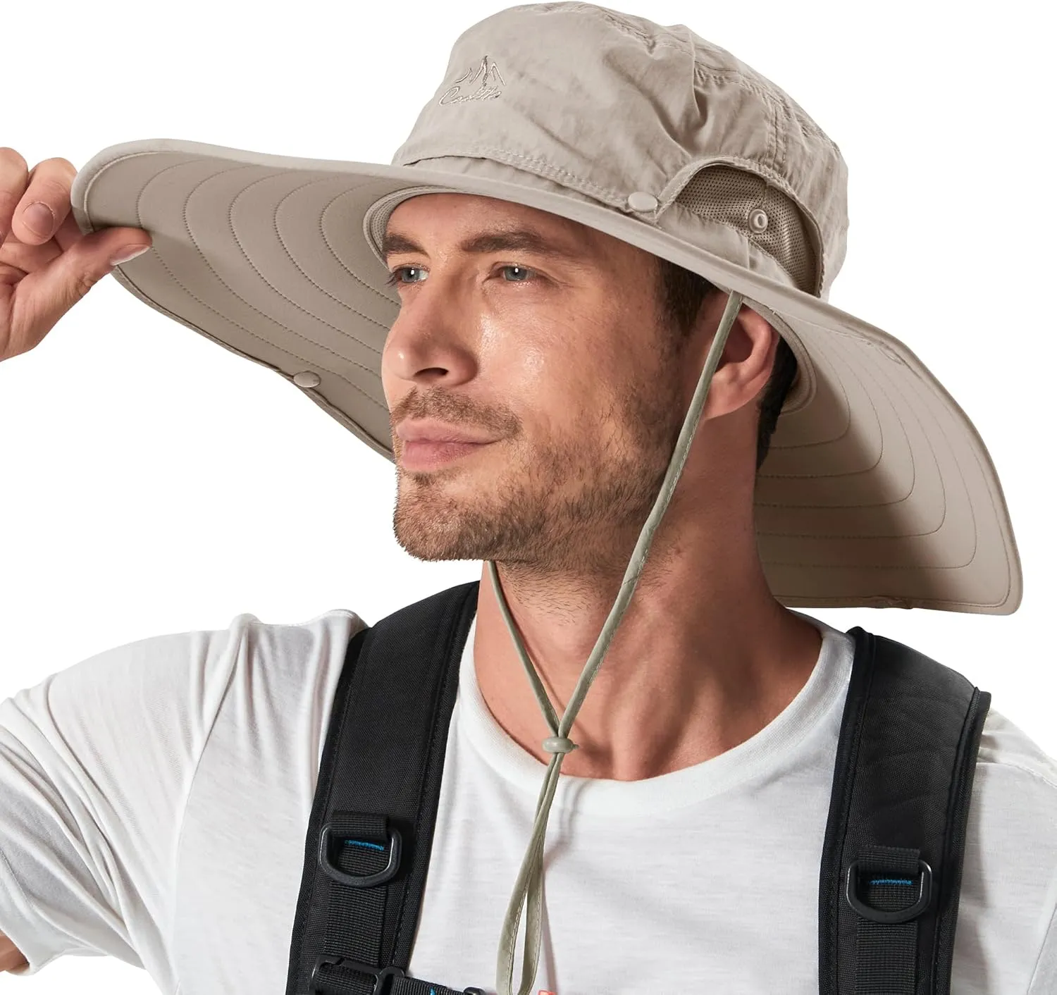 Cooltto Wide Brim Sun Hats with Waterproof Breathable for Fishing, Hiking, Camping，for Men Women Kids