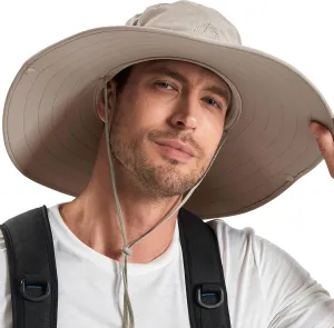 Cooltto Wide Brim Sun Hats with Waterproof Breathable for Fishing, Hiking, Camping，for Men Women Kids