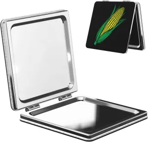 Corn On The Cob Small Makeup Mirror Portable Travel Cosmetic Mirror Folding Small Pocket Mirror