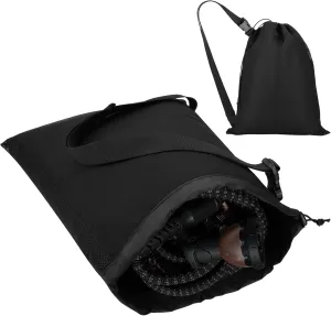 Cosmos Expandable Garden Hose Storage Bag Heavy Duty Water Hose Organizer Portable Extension Hose Holder Carrying Case with Drawstring Closure, Bag Only