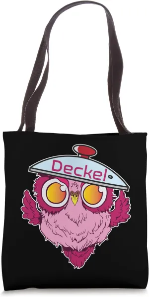 Couple Owl with a Lid Tote Bag