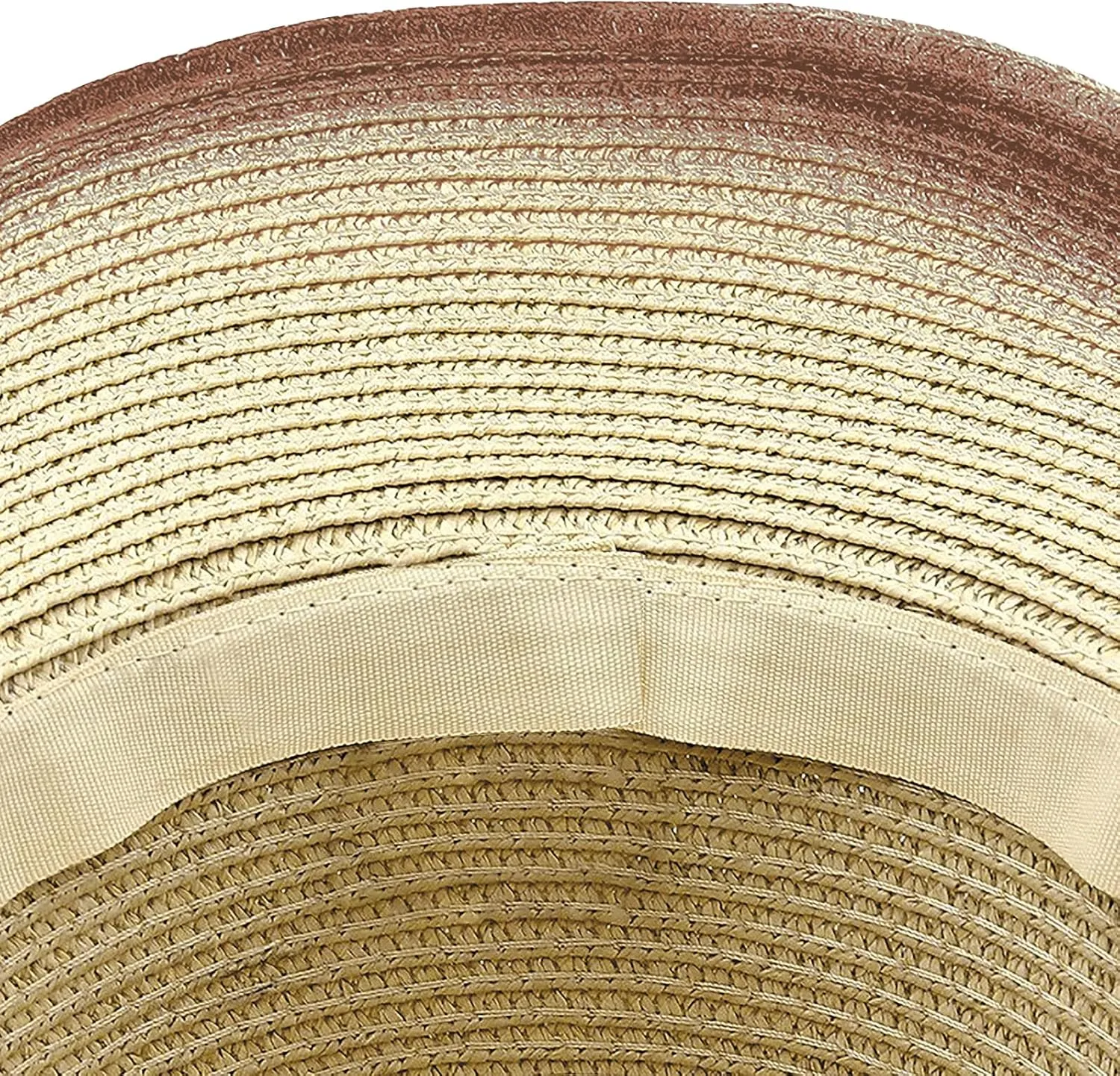 Cowboy Straw Hat Men Women Wide Brim Fedora Panama Bucket Hat UV Protection Vacation Cap Foldable Beach Western Cap