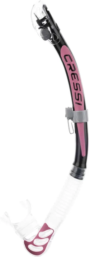 Cressi Foldable Adult Dry Snorkel for Scuba Diving, Snorkeling - Alpha Ultra Dry Made in Italy