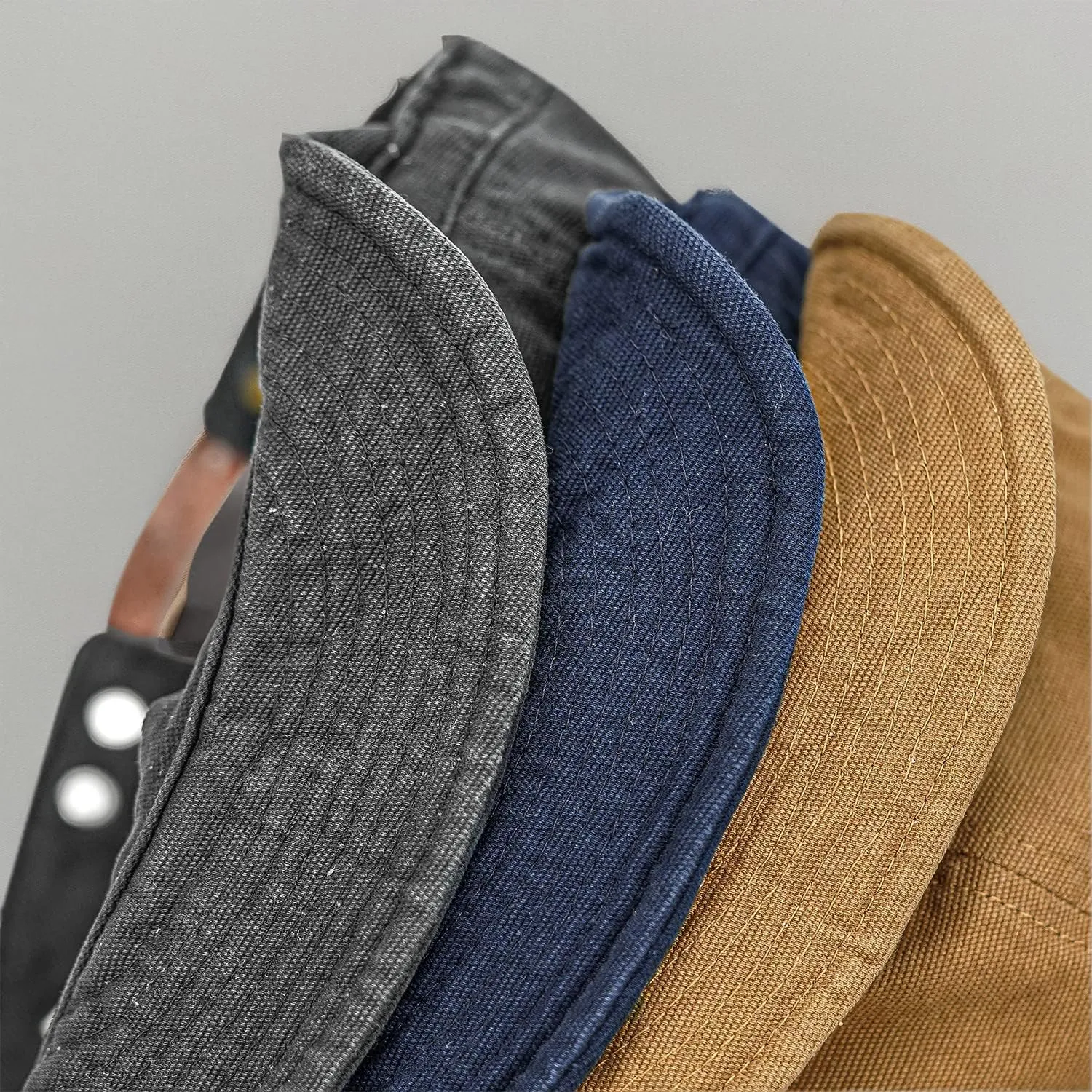 Croogo Cotton Trucker Hat Short Brim Mens Hat Low Profile Dad Hats Soft Short Brim Baseball Cap Flat Snapback Hats for Daily