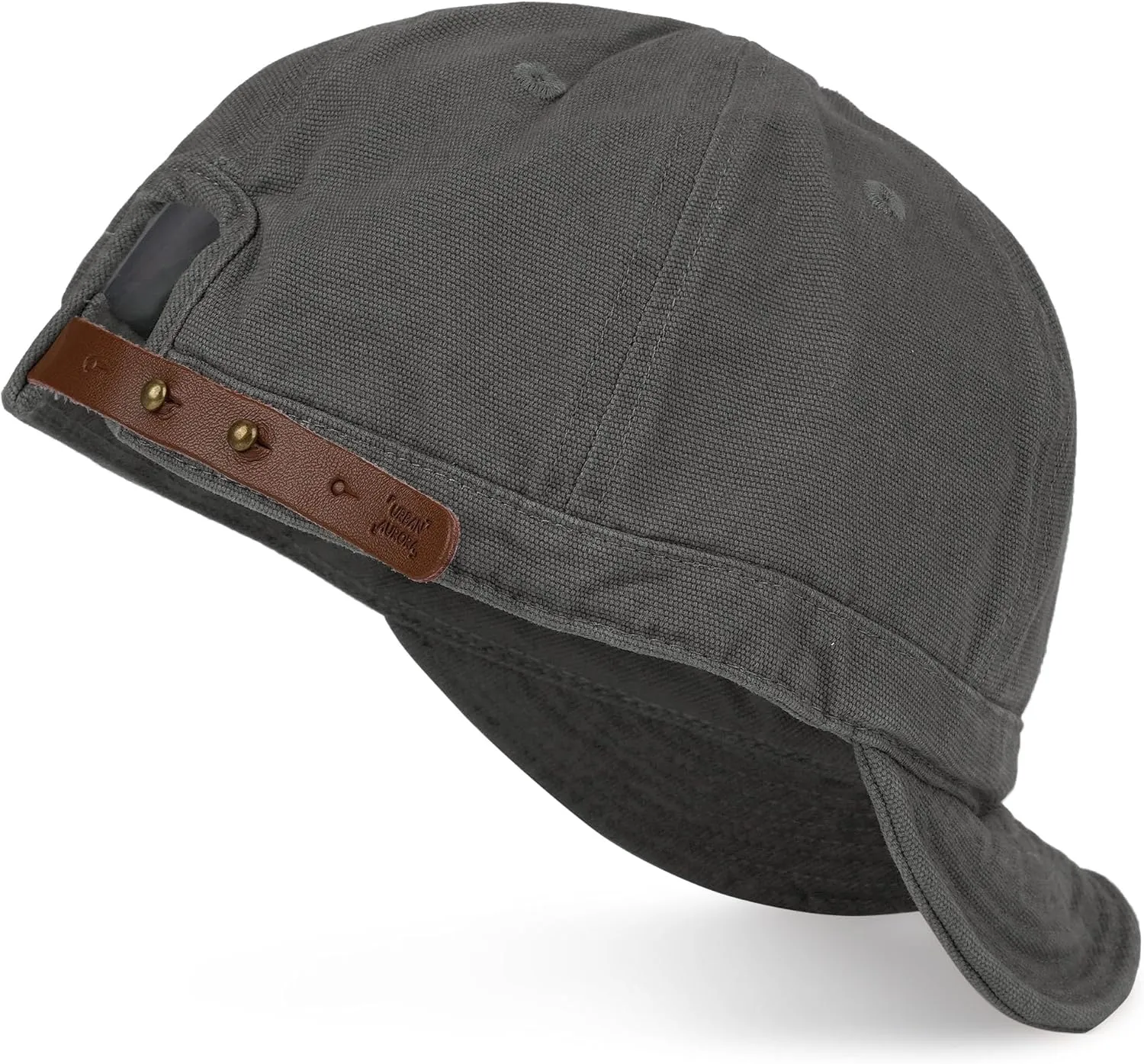 Croogo Cotton Trucker Hat Short Brim Mens Hat Low Profile Dad Hats Soft Short Brim Baseball Cap Flat Snapback Hats for Daily