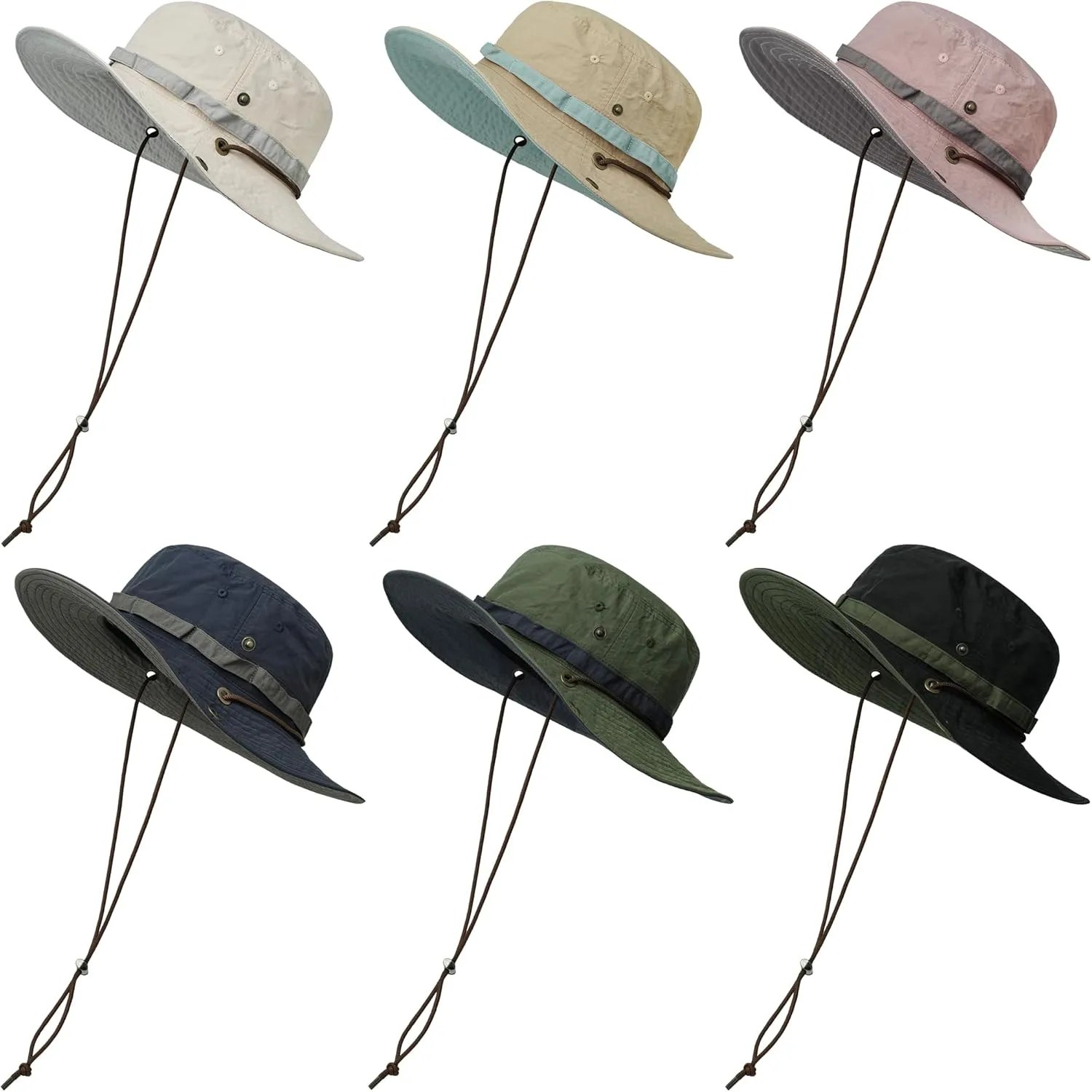 Croogo Quick Drying Fishing Hat Summer Sun Protection Hat for Women Breathable Hiking Cap Safari Unisex Boonie