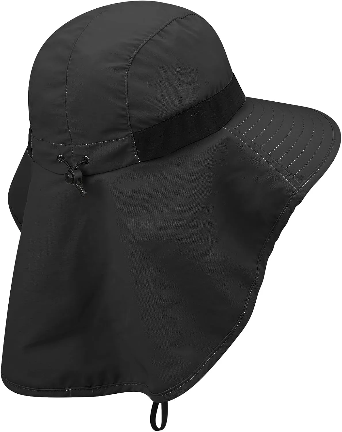 Croogo Wide Brim Sun Hat with Neck Flap Mesh UV Protection Quick Dry Fishing Hats Waterproof Summer Hiking Hat for Men Women