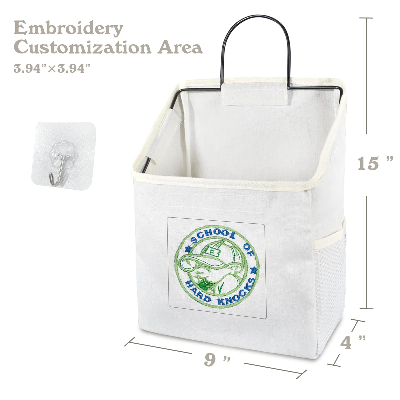 Custom Embroidered Hanging Storage Bag