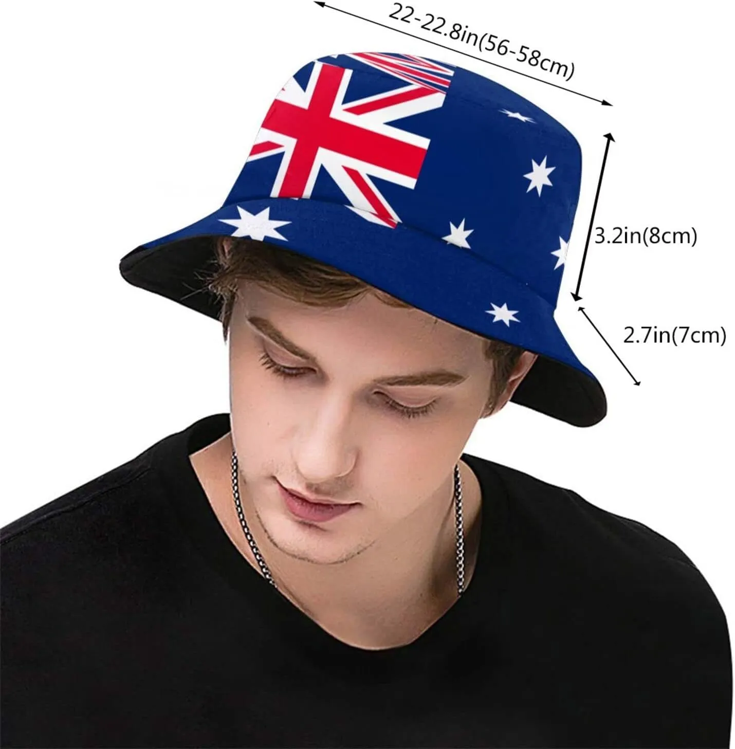 Cute Funny Flag Bucket Hat Packable Fashion Sun Cap Outdoor Flag Fisherman Hat for Women Men Boys Girls