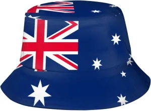 Cute Funny Flag Bucket Hat Packable Fashion Sun Cap Outdoor Flag Fisherman Hat for Women Men Boys Girls