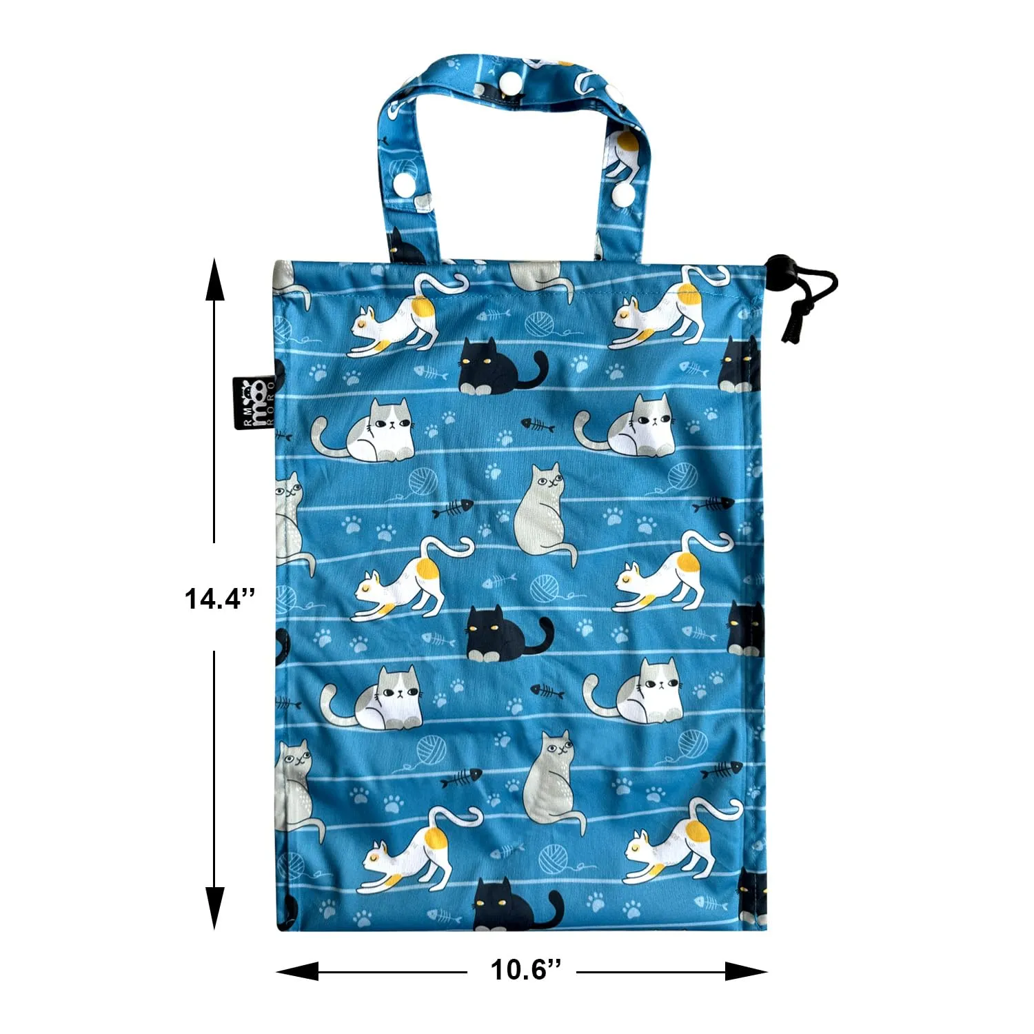 Cute Hanging Car Trash Garbage Bag 100% Leakproof Waterproof Multipurpose for Car Back Front Seat Console with Hanging Strap (Cats Play)