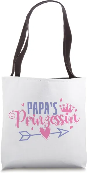 Daddy's Princess Girl and Daddy Tote Bag