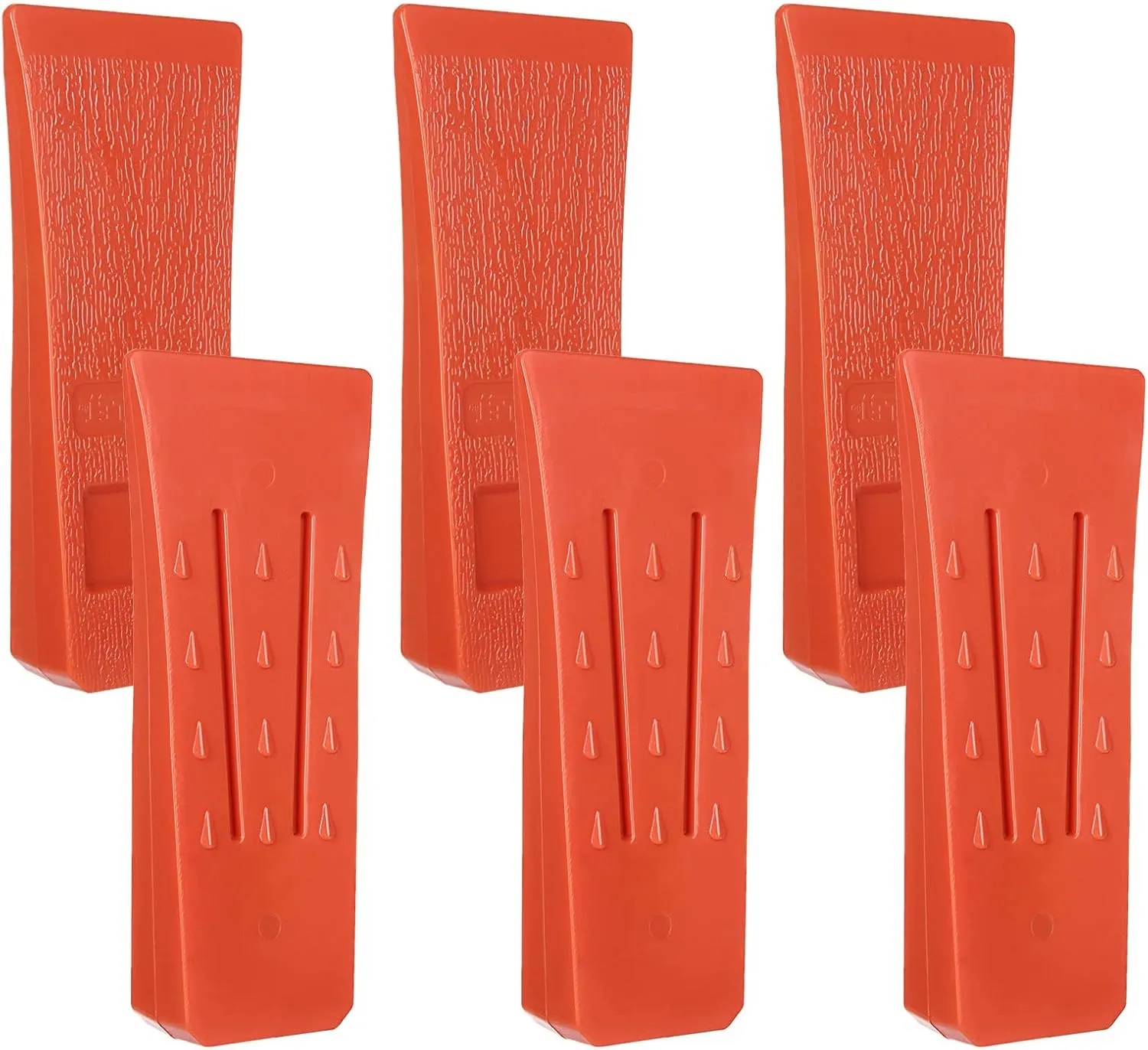DAJAVE 6 Pack Tree Felling Wedges, 6 Inch Felling Wedges with Spikes for Tree Cutting Safely, Tree Wedge Felling Kit for Chainsaw Tree Log Cutting