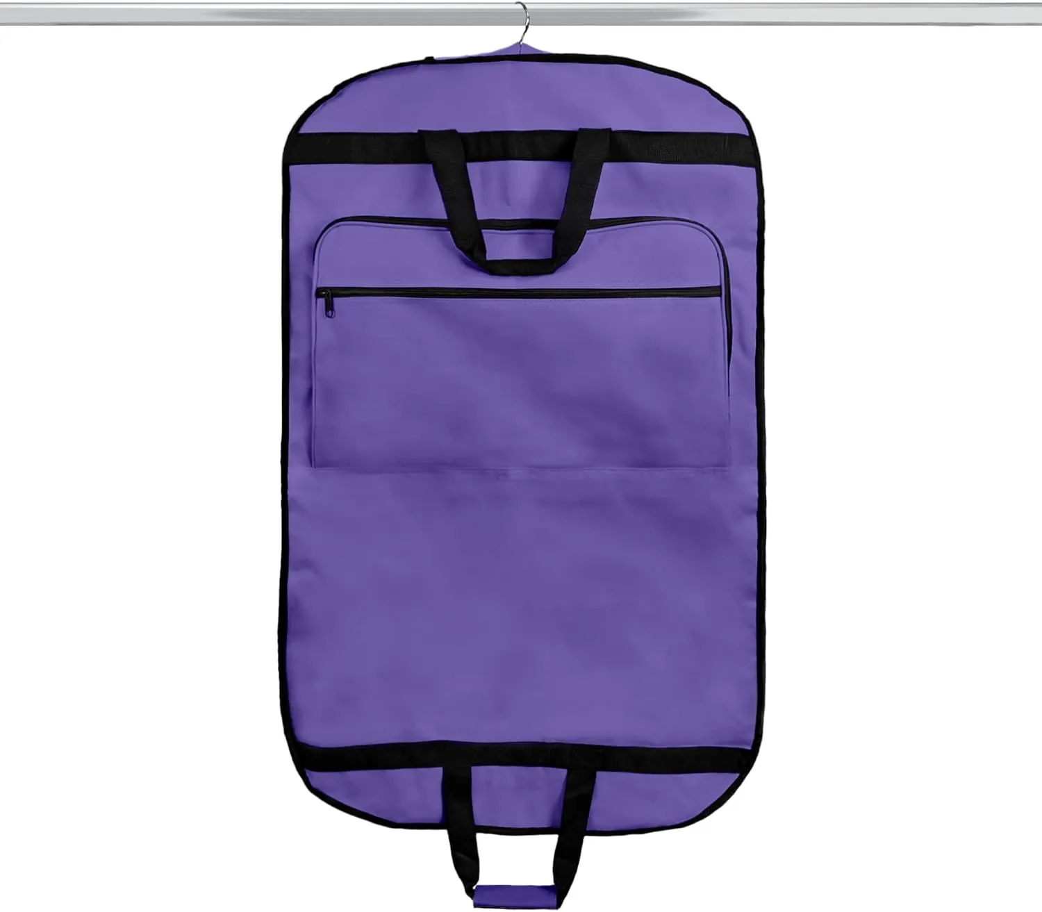 DALIX 39" Garment Bag Cover Suits Dresses Clothing Foldable Shoe Pocket in Purple