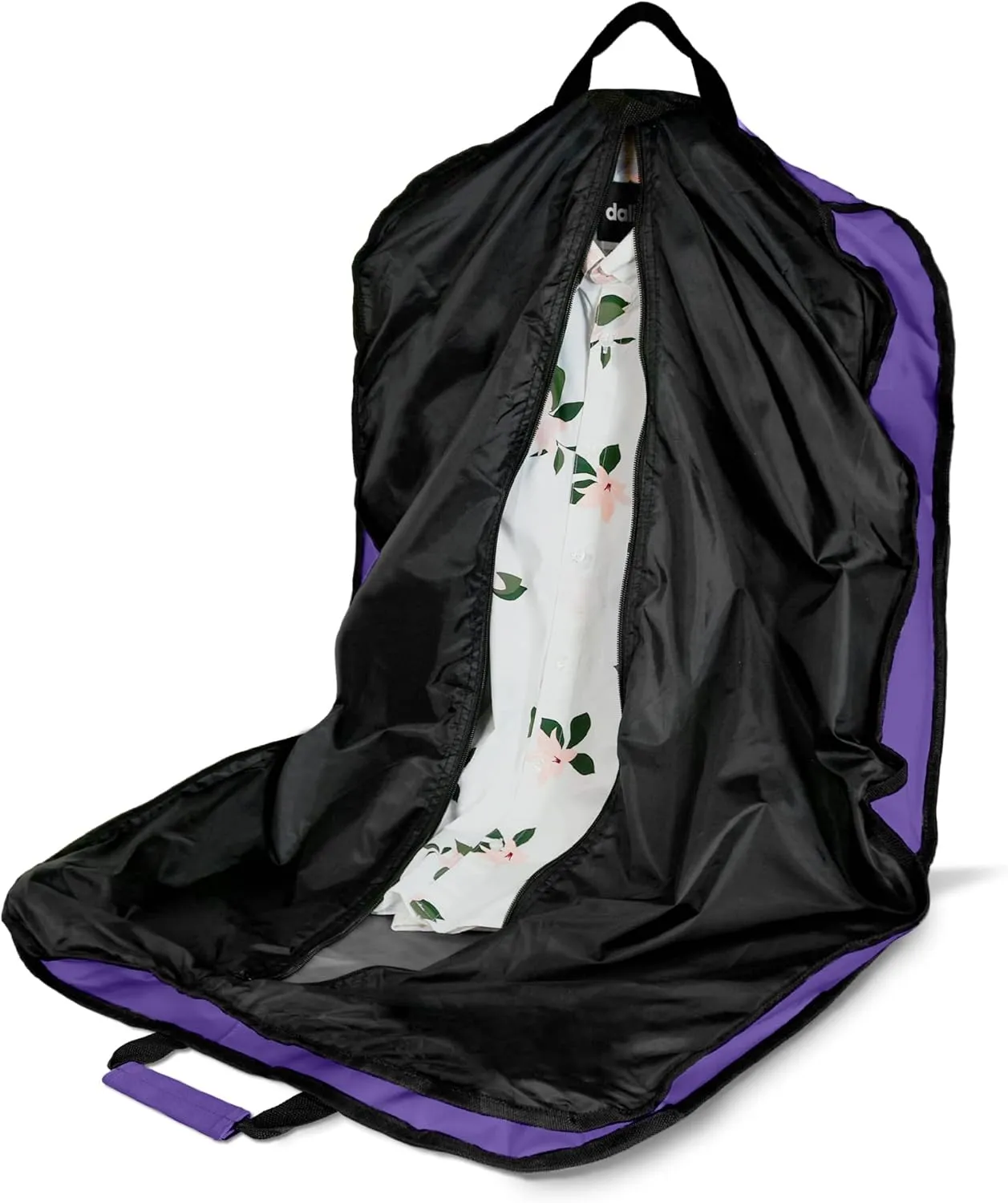 DALIX 39" Garment Bag Cover Suits Dresses Clothing Foldable Shoe Pocket in Purple