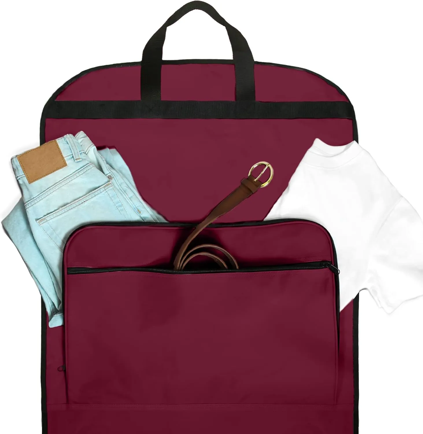 Dalix 60" Foldable Garment Bag Suits Cover Dresses w Front Pocket