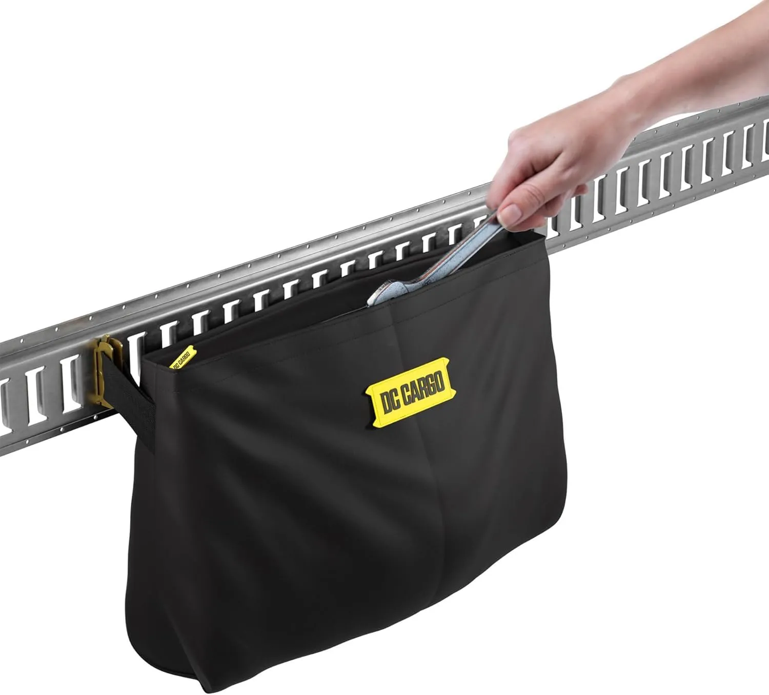 DC Cargo Mall E-Track Storage Bag for Trailers - Heavy-Duty 14 in x 24 in Canvas Zippered E-Track Bag - Weight Capacity 50 lb. - E-Track Accessories - 2 pack