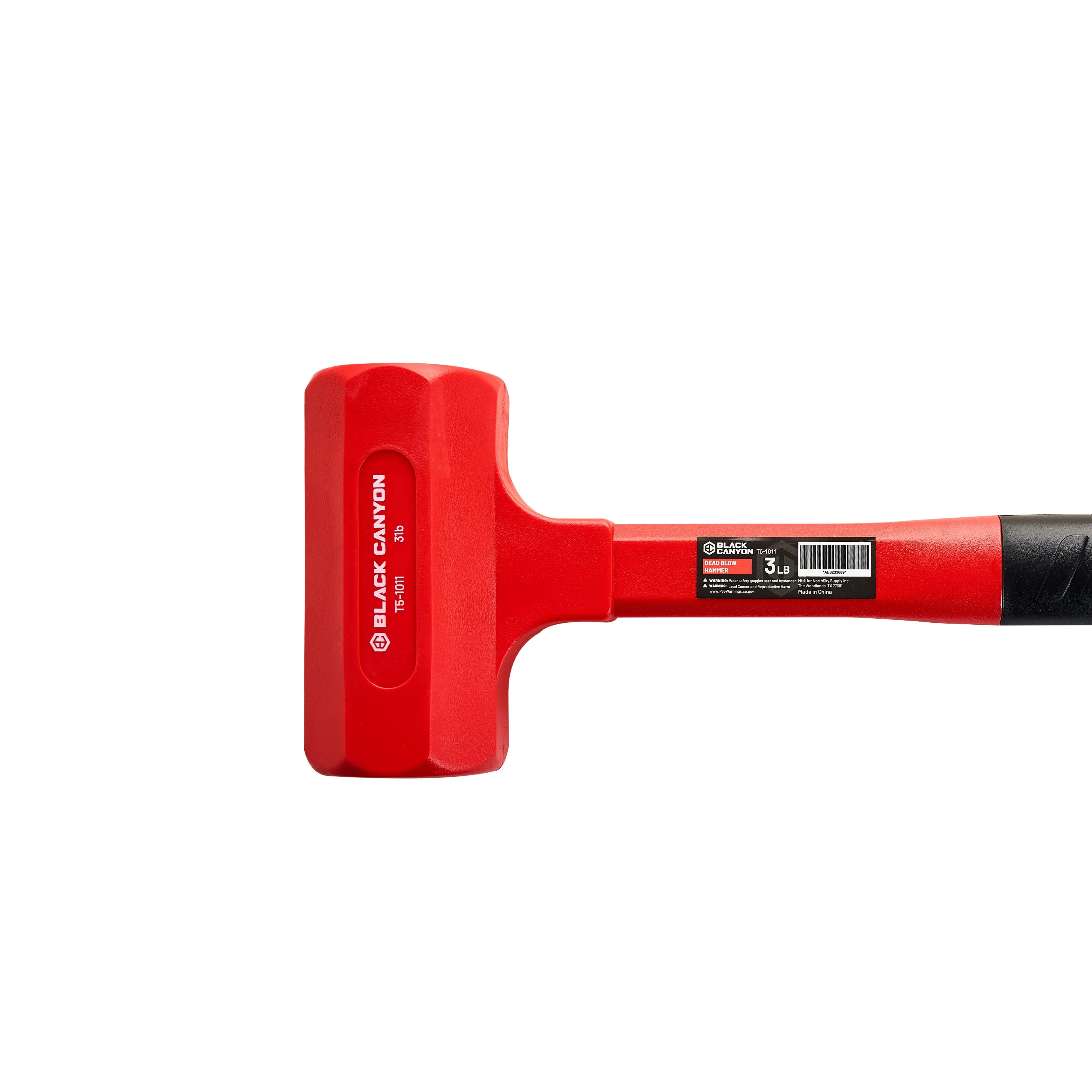 Dead Blow Hammer, 2 3/8-inch Face, PVC Head, 48oz