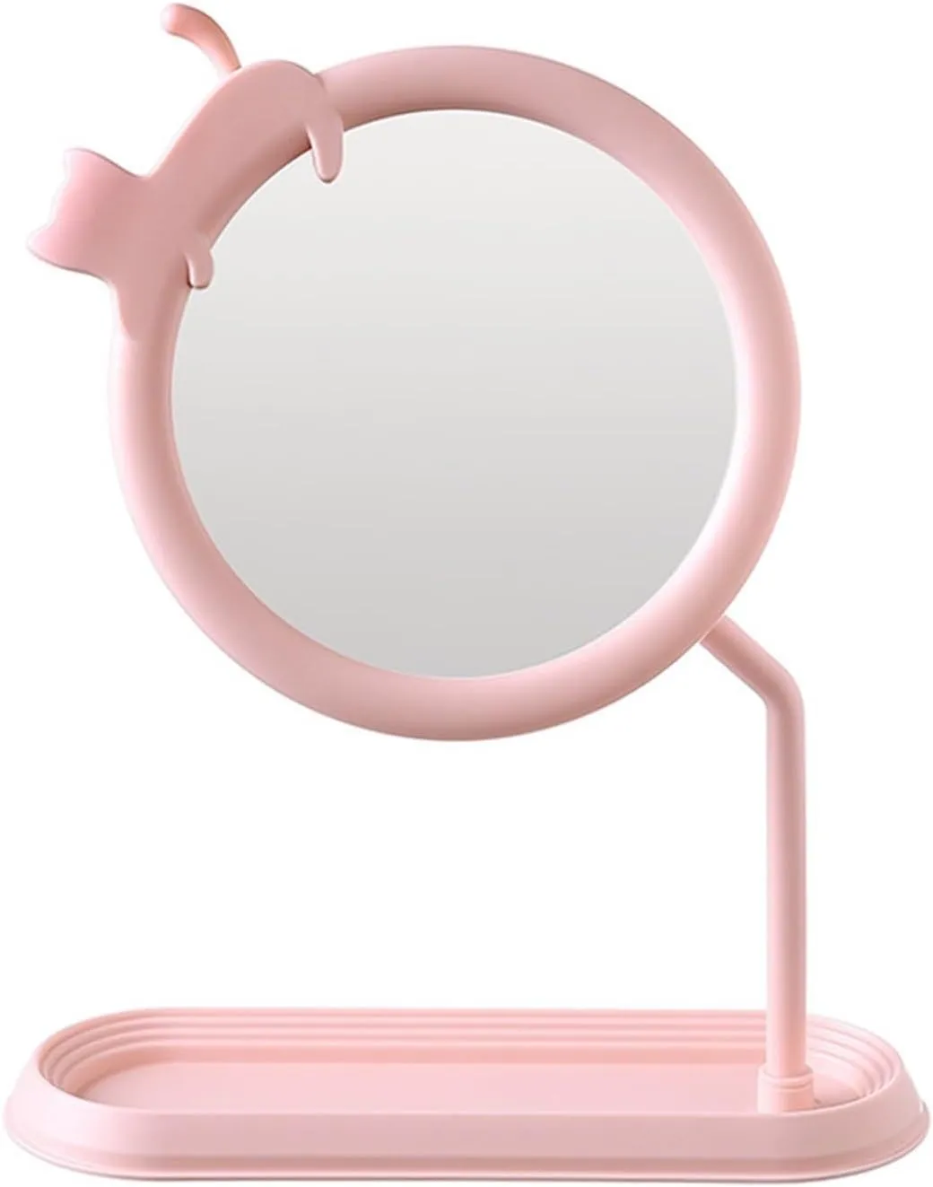 Desktop Makeup Mirror Girl's Dressing Table Desktop Hanging Jewelry Beauty Mirror Girls' Bedroom Dormitory Mirror