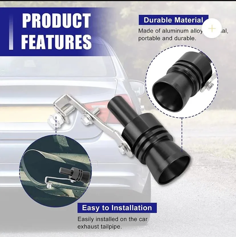 Device Turbo Auto Whistle Pipe Exhaust Refit Whistle Client-focused Car Sound Vehicle Muffler Turbo Simulator Price slash Sound Accessories Sound