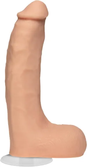 Doc Johnson Signature Series - Chad White - 8.5 Inch Realistic ULTRASKYN Dildo with Removable Vac-U-Lock Suction Cup - F-Machine & Harness Compatible - for Adults Only, Vanilla