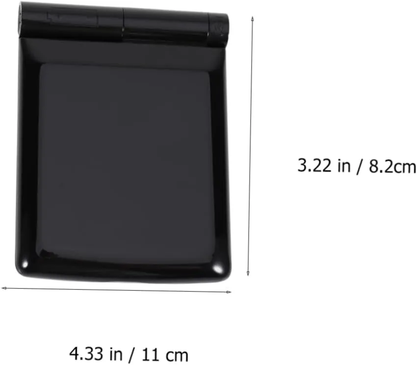 DOITOOL 2pcs Led Lighted Makeup Mirror Compact Led Folding Cosmetic Mirror Double-Sided Design for Enhanced Visibility Portable and Lightweight for Travel Black