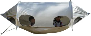 Double Camping Hammock - Spaceship Look Double Person Hammock with Tree Straps - with Anti-gnat Net Swinging Tent Outdoor Resting Bed