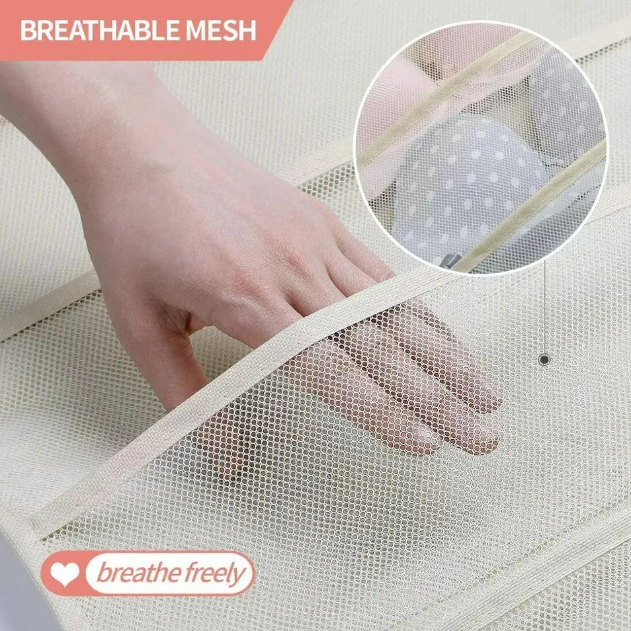 Double-Sided Hanging Bag Underwear Bra Socks Rack Hanger Storage Organizer