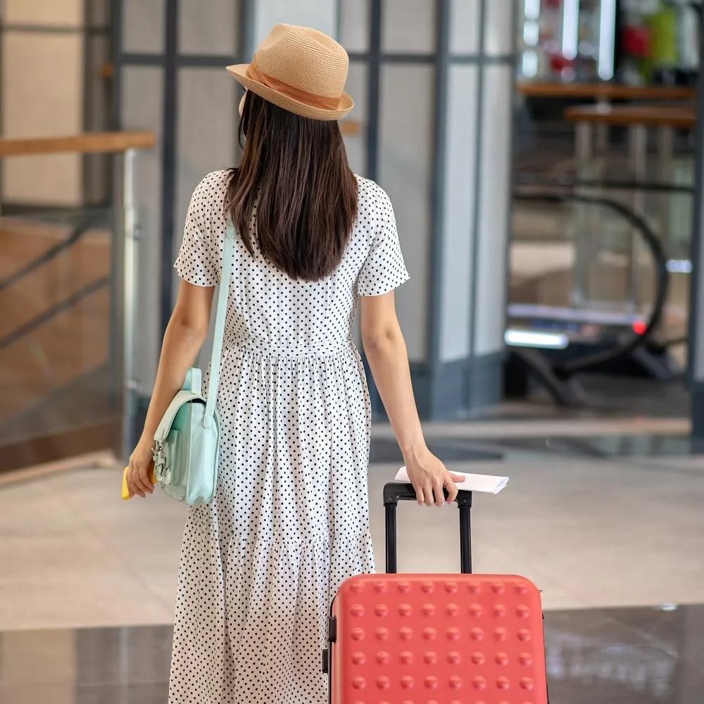 DRESHOW Women Straw Panama Hat Travel Fedora Beach Sun Hat Summer Wide Brim Straw Roll up Hat UPF 50 