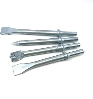 DYNAMIC POWER Heavy-Duty 4-Piece Air Hammer Chisel Set – Demolition Pro Tools with Cutter & Punch Attachments | Industrial-Grade Steel for Auto Shops and Contractors. DP-18687
