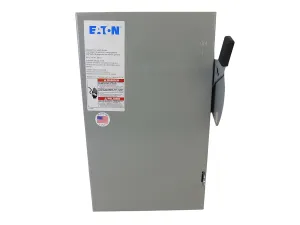 Eaton DG222UGB 2 Wire 2 Pole Non-Fusible B Series General-Duty Safety Switch 240 Volt AC 60 Amp NEMA 1