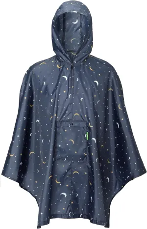 ECO CHIC Waterproof Hooded Rain Ponchos for Adults, Foldable Adult Poncho with Pocket, Lightweight Reusable Raincoat