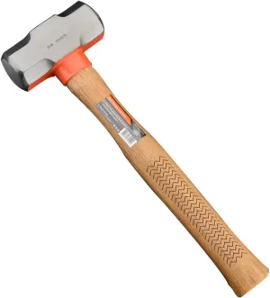 Edward Tools Pro 3 Pound Sledge Hammer - Heavy Duty Harden Steel Mini Sledge Hammer for Drilling, Chisels, Nail, Rebar, Kindling Crack Hammer - Solid Anti Reverberation Oak Handle