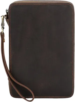 Elegant Watch Band Organizers Protects 12 Straps PU Leather Case With Most Brands Compact Size For Bags Or Luggage