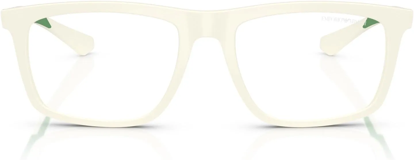 Emporio Armani Men's Ea4235 with Sun Clip-ons Square Prescription Eyewear Frames