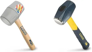 ESTWING 12 oz Deadhead Rubber Mallet & 3-Pound Sure Strike Drilling/Crack Hammer Bundle
