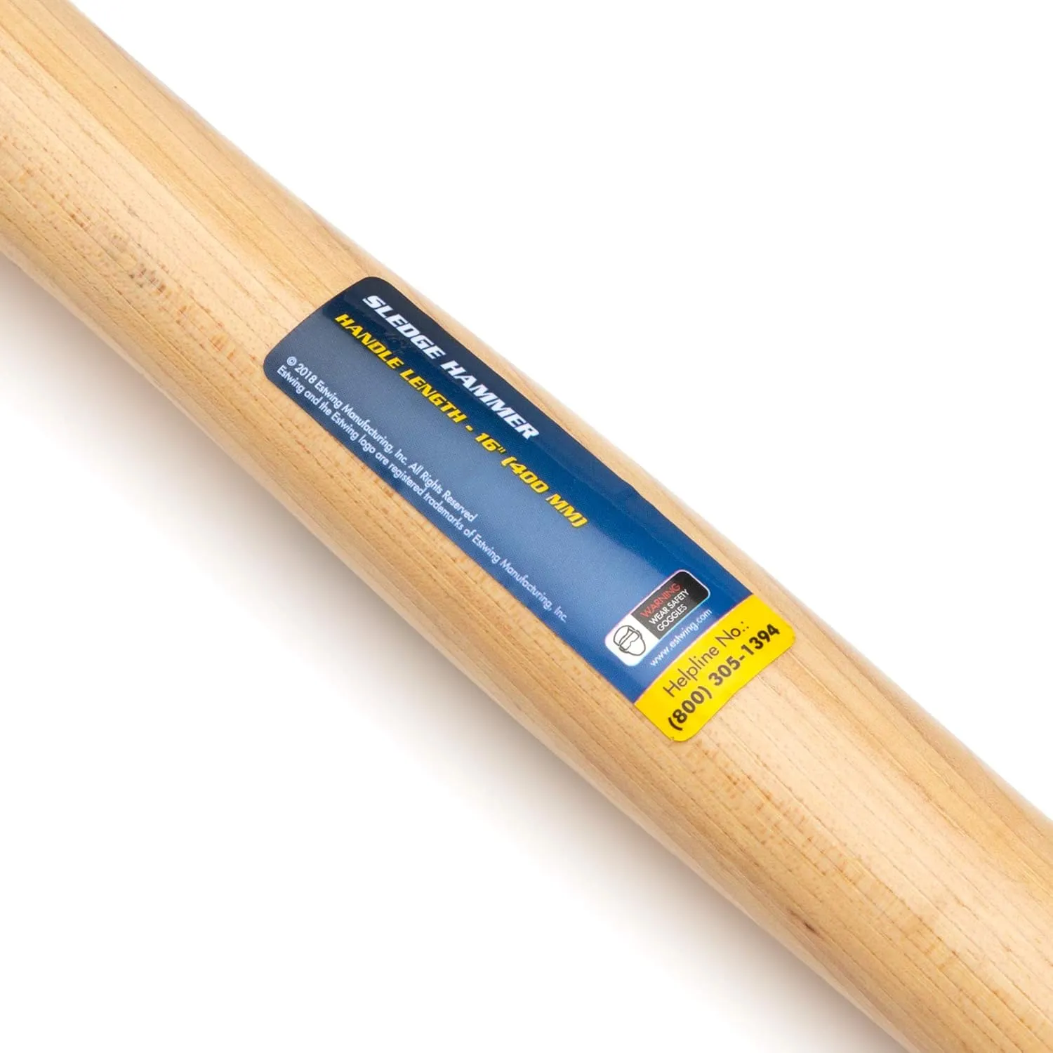 Estwing 4-Pound Hard Face Sledge Hammer for Demolition/Stake Driving, 50-55 HRC, 16-Inch Hickory Handle, Ergonomic Grip, Durable Construction