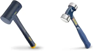 Estwing 45oz Dead Blow Hammer & 40oz Lineman's Hammer with Shock Reduction Grip
