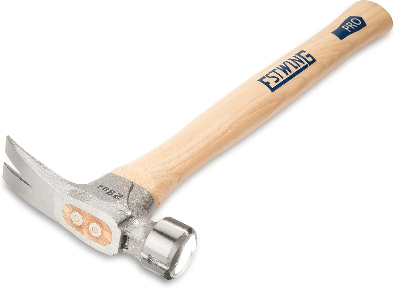 ESTWING Pro California Hammer - 23 oz Rip Claw Hammer with Smooth Face & Hickory Wood Handle - MRW23LS