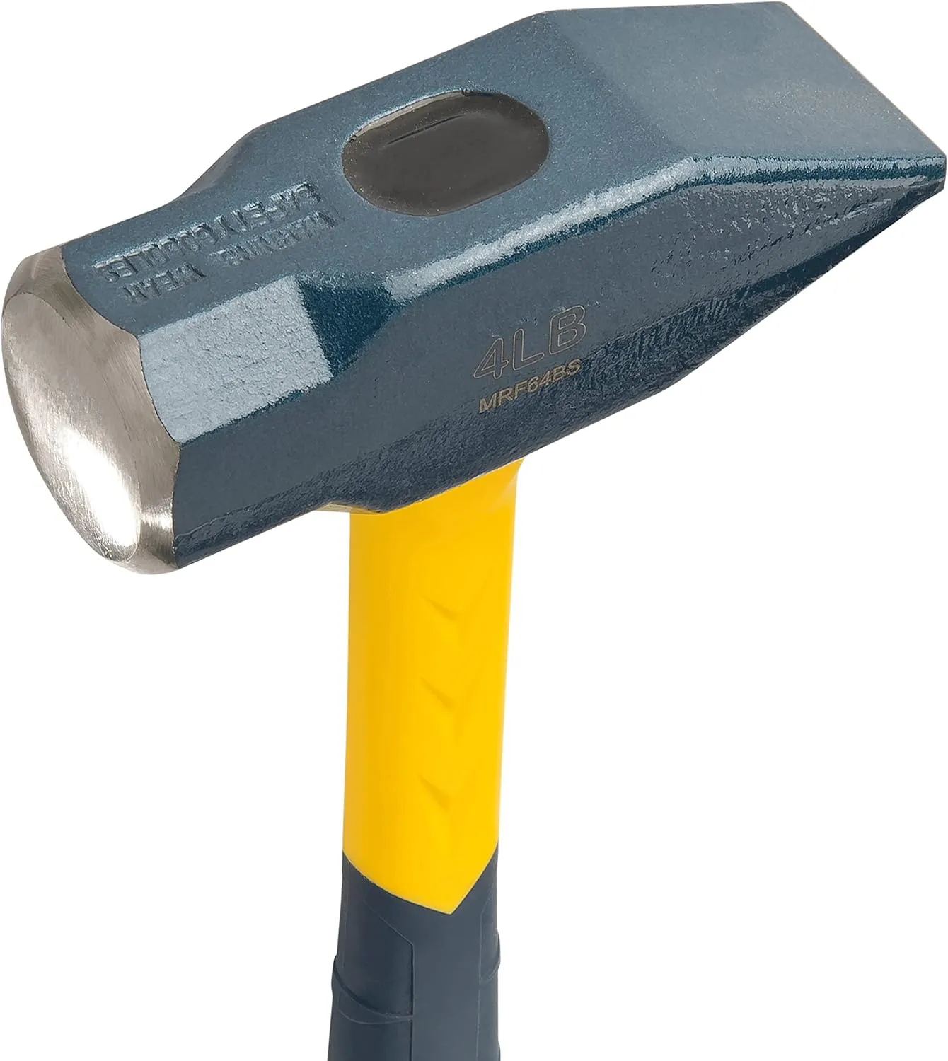 ESTWING Sure Strike Blacksmith's Hammer - 64 oz Metalworking Tool with Fiberglass Handle & No-Slip Cushion Grip - MRF64BS
