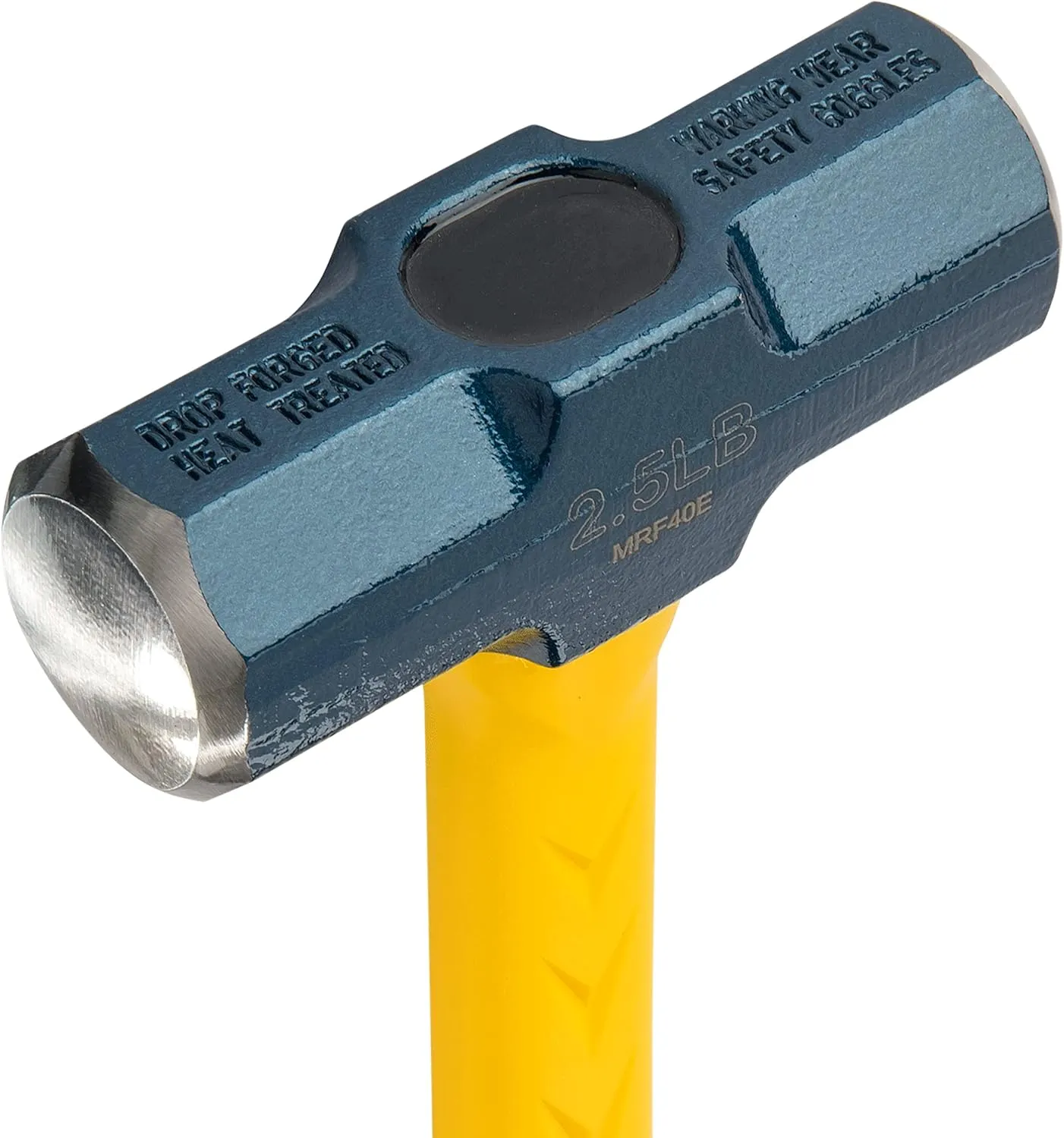 ESTWING Sure Strike Engineer's Hammer - 40 oz Sledge with Fiberglass Handle & No-Slip Cushion Grip - MRF40E
