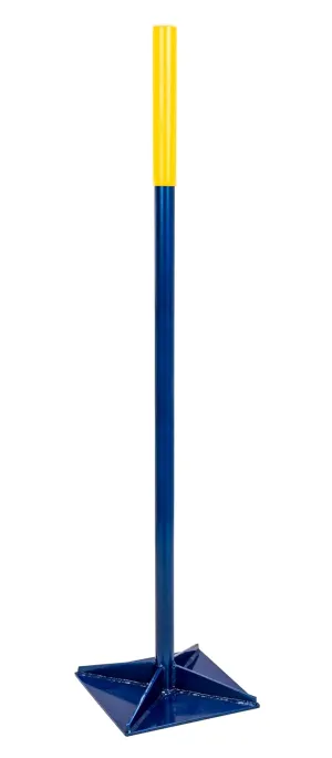 Estwing Tamper 10" x 10" Base Dimension, 45" Handle Length, Strong Steel Base, Corrosion Resistant Powder Coated Finish, for Levelling Ground, Flattening and Smoothing Soil, Gravel, Etc.