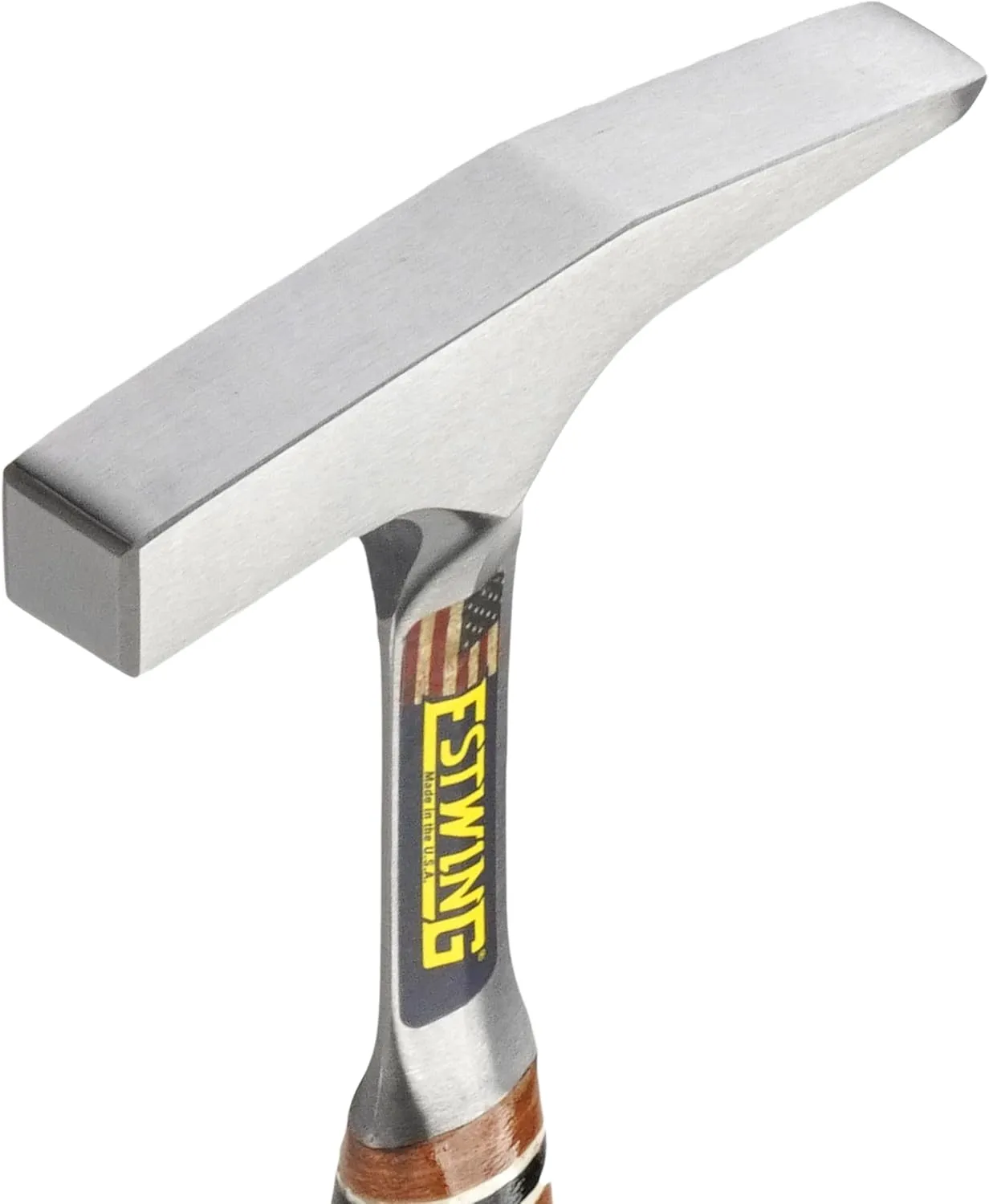 ESTWING Tinner's Hammer - 18 oz Sheet Metal Hammer with Forged Steel Construction & Leather Grip - T18