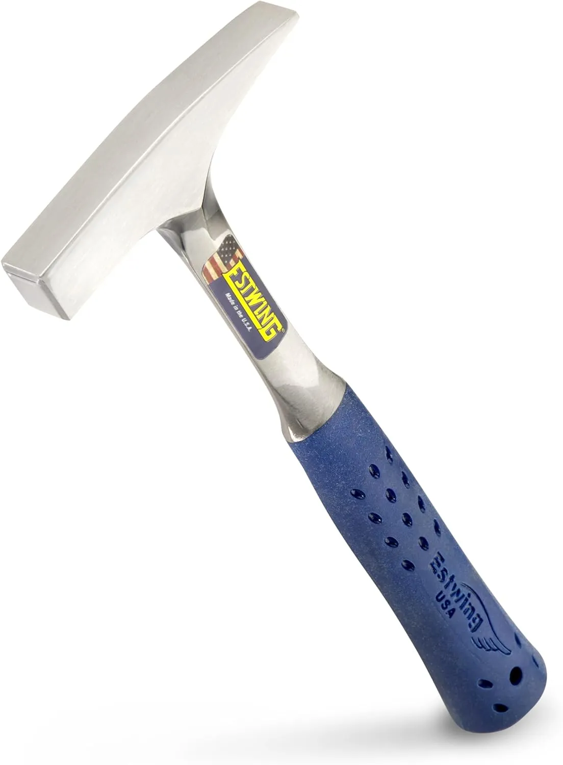ESTWING Tinner's Hammer - 18 oz Sheet Metal Hammer with Forged Steel Construction & Shock Reduction Grip - T3-18