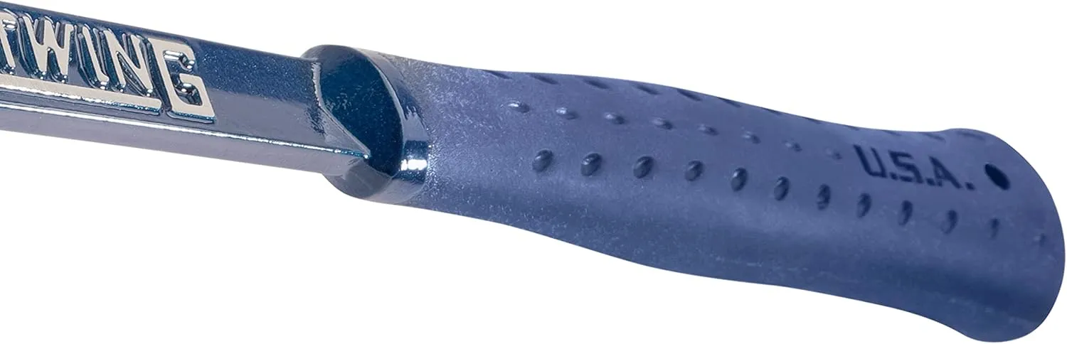 ESTWING Ultra Series Hammer - 19 oz Rip Claw Framing Hammer with Milled Face & Shock Reduction Grip - E6-19SM