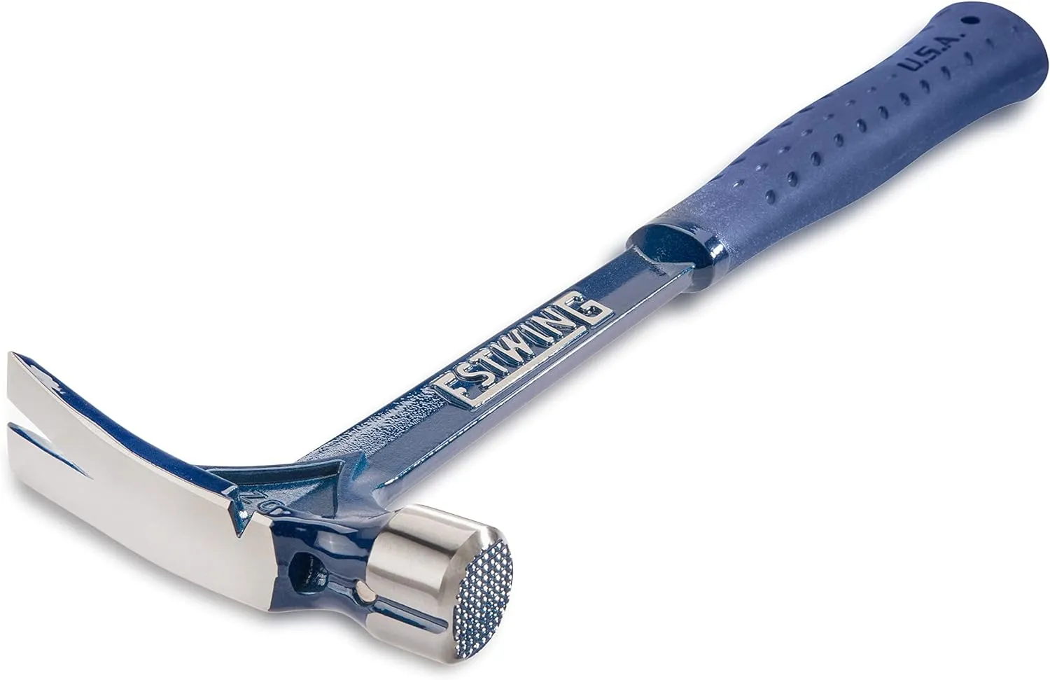 ESTWING Ultra Series Hammer - 19 oz Rip Claw Framing Hammer with Milled Face & Shock Reduction Grip - E6-19SM