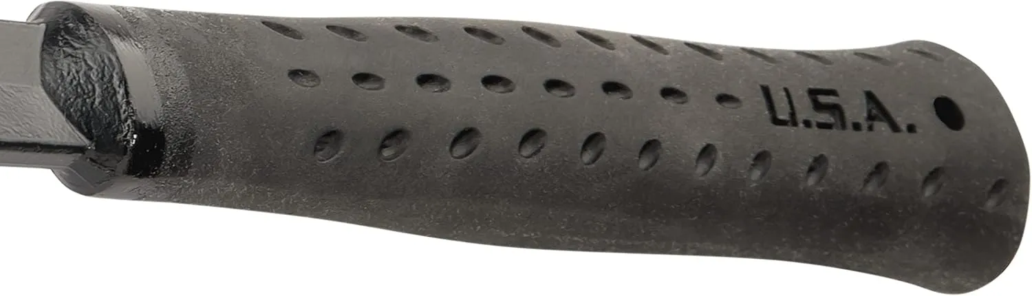 ESTWING Ultra Series Hammer - 19 oz Rip Claw Framing Hammer with Milled Face & Shock Reduction Grip - EB-19SM